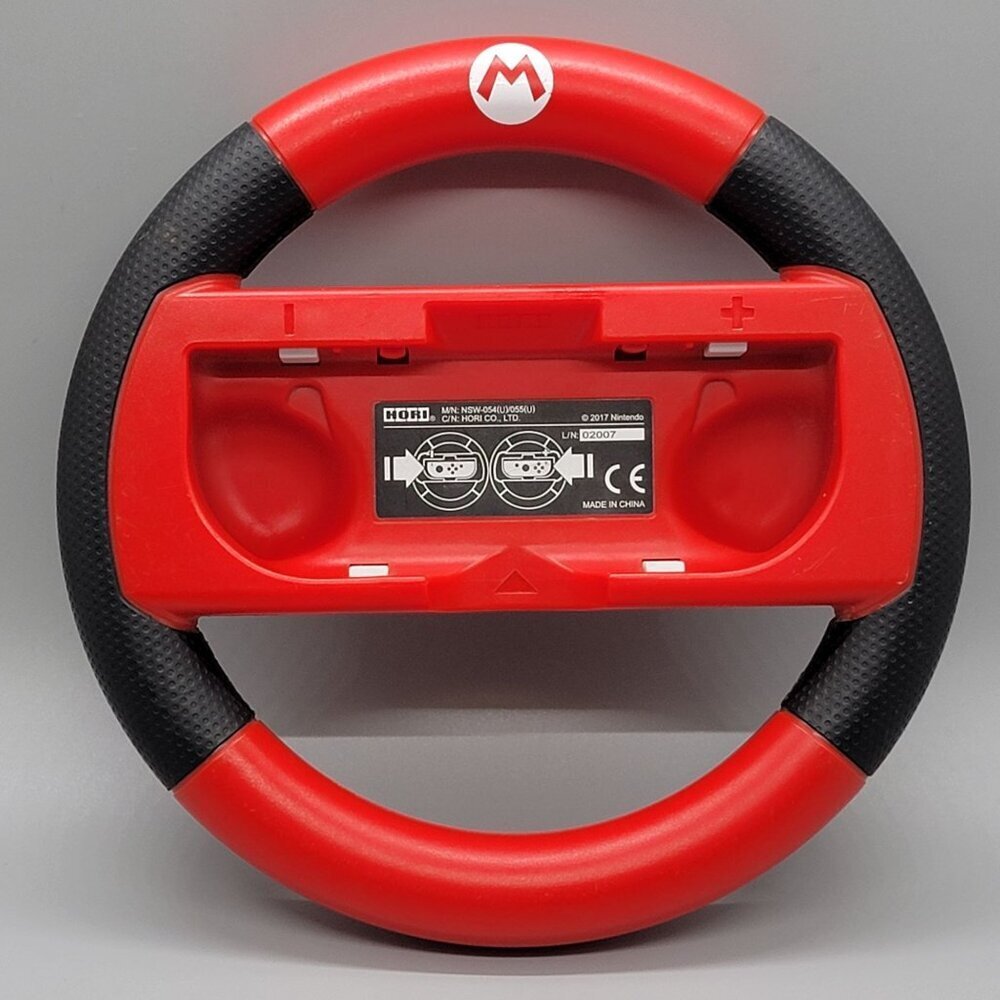 Hori Nintendo Switch Mario Kart 8 Deluxe Racing Wheel Attachent Controller RED